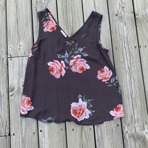 Floral Grey Tank